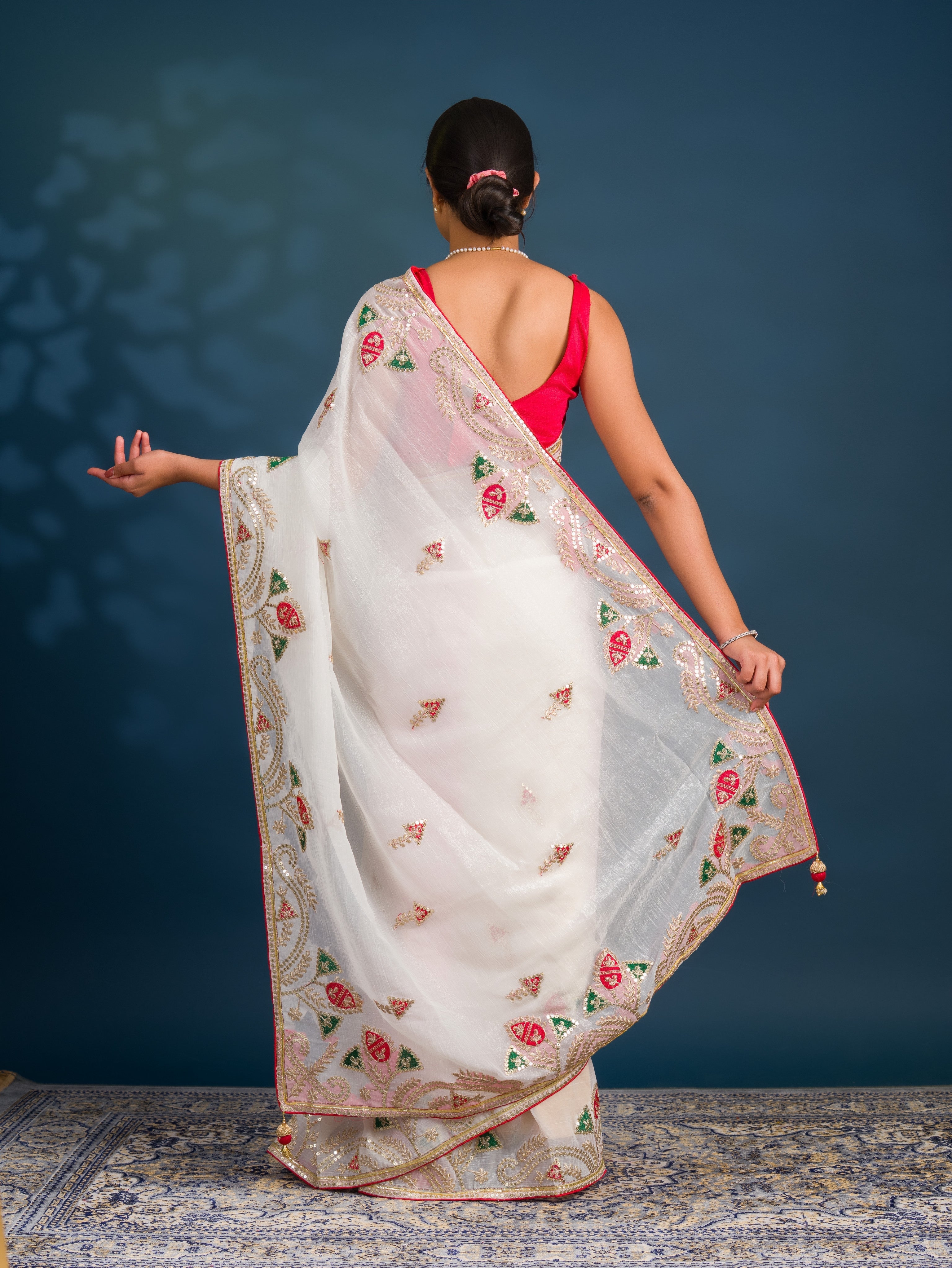 By Jaipuri  Saree With Festive Wear