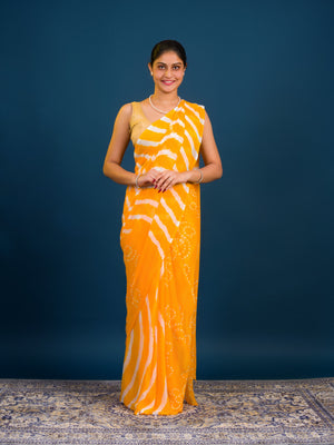 By Leheriya  Saree With Casual Wear 