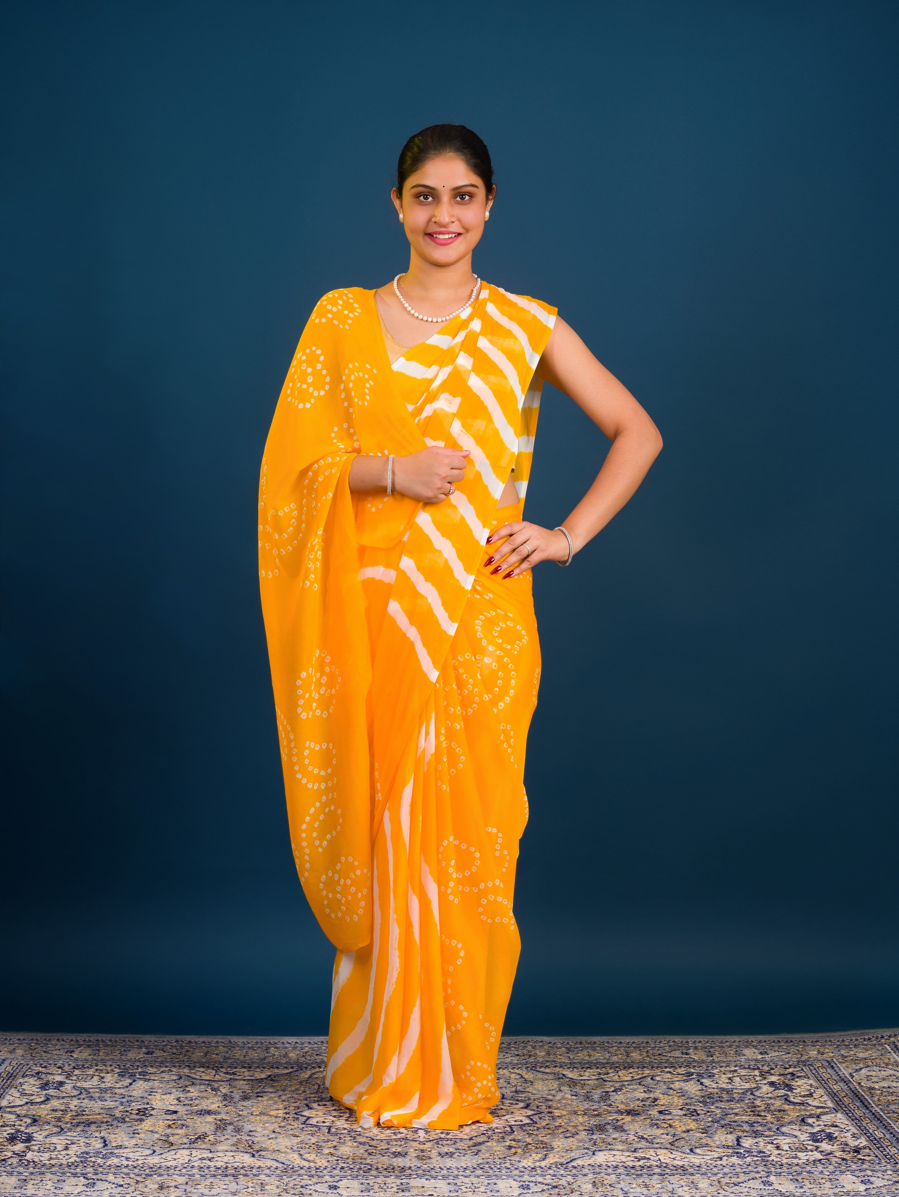 By Leheriya  Saree With Casual Wear 
