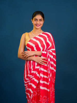 By Leheriya  Saree With Casual Wear 