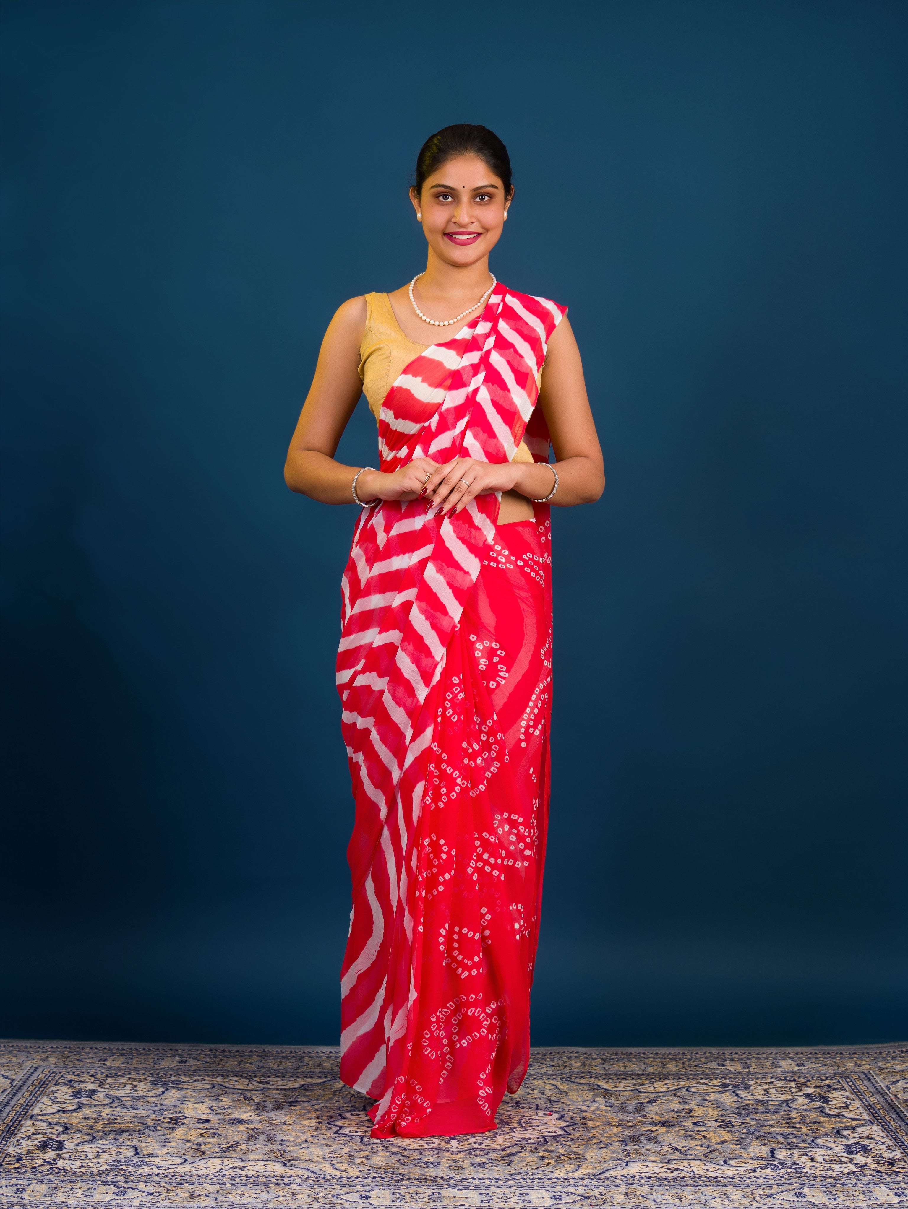 By Leheriya  Saree With Casual Wear 