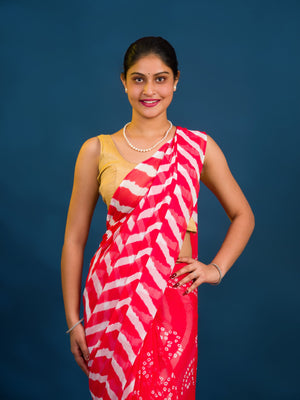 By Leheriya  Saree With Casual Wear 