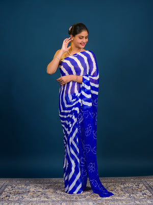 By Leheriya  Saree With Casual Wear 