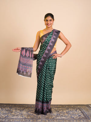 By Bandhani in Ajrakh Style With Office Wear Saree 