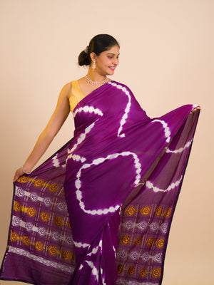 By Bandhani Saree With Festive Wear