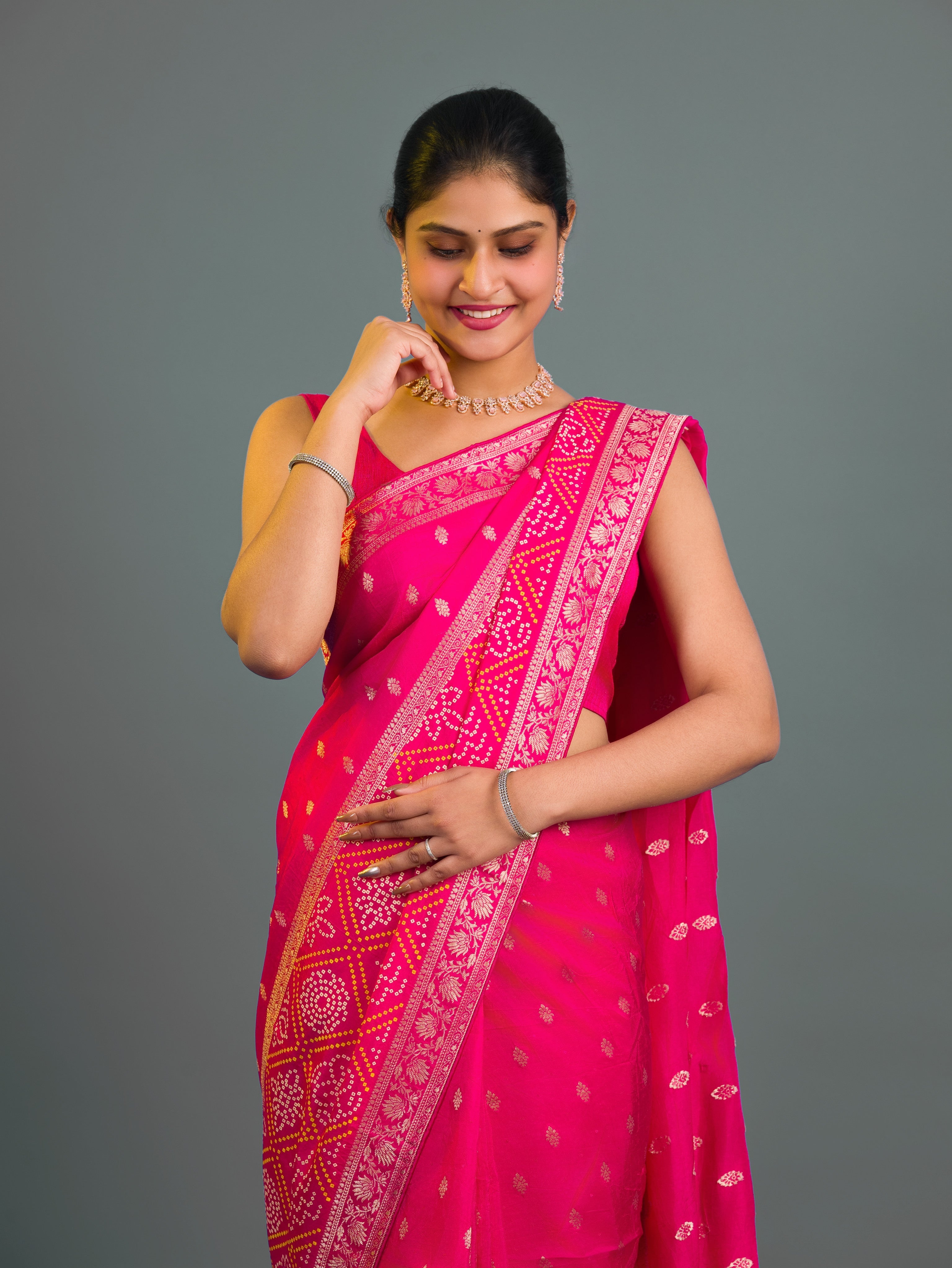 By Banarsi Saree With Festive Wear  