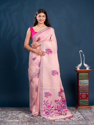 By Kanchi Linen South Indian Saree 