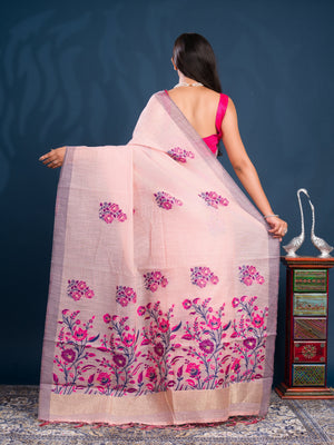 By Kanchi Linen South Indian Saree 