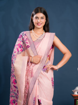 By Kanchi Linen South Indian Saree 