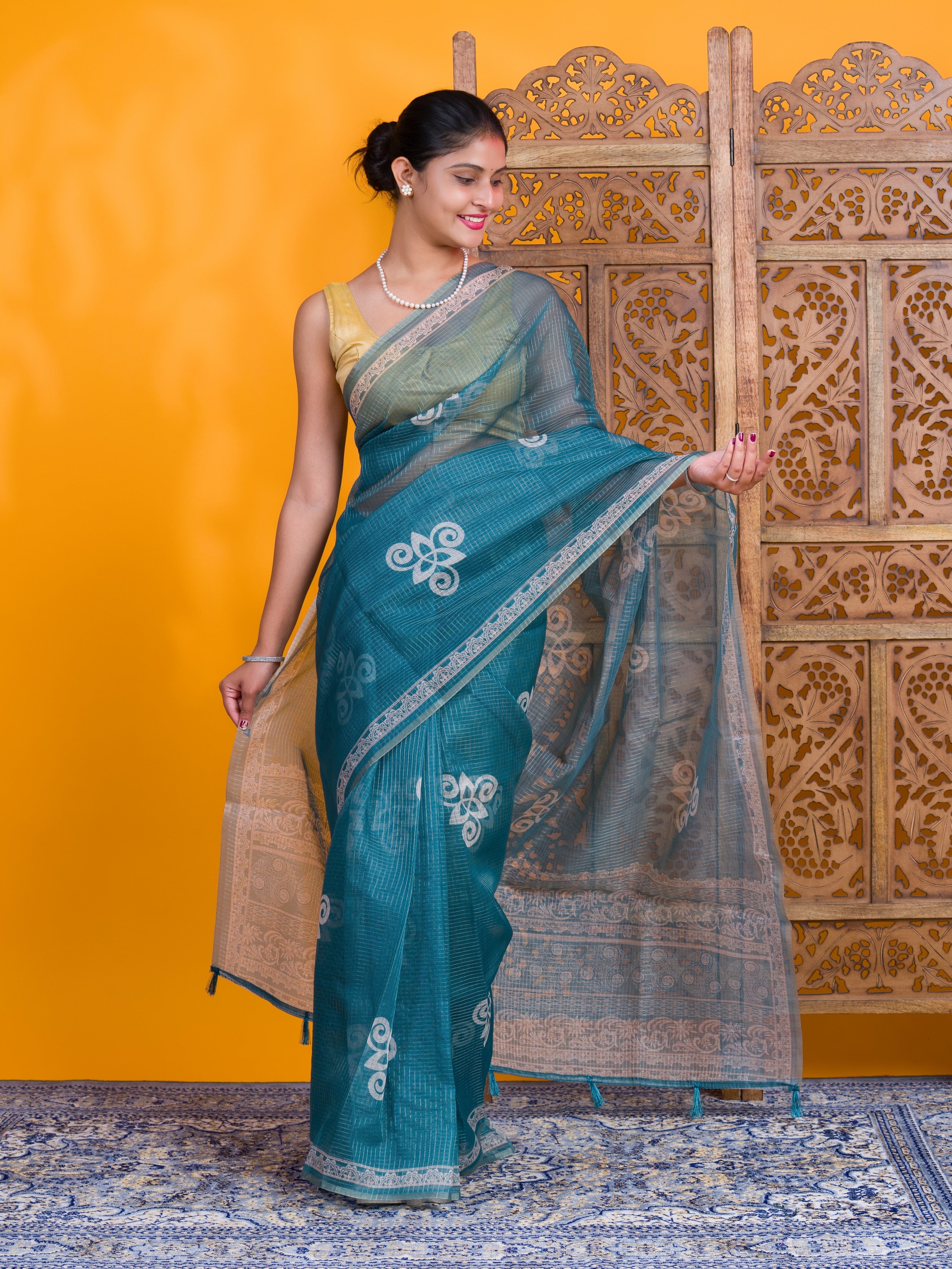 By Bandhani Saree With Casual Wear
