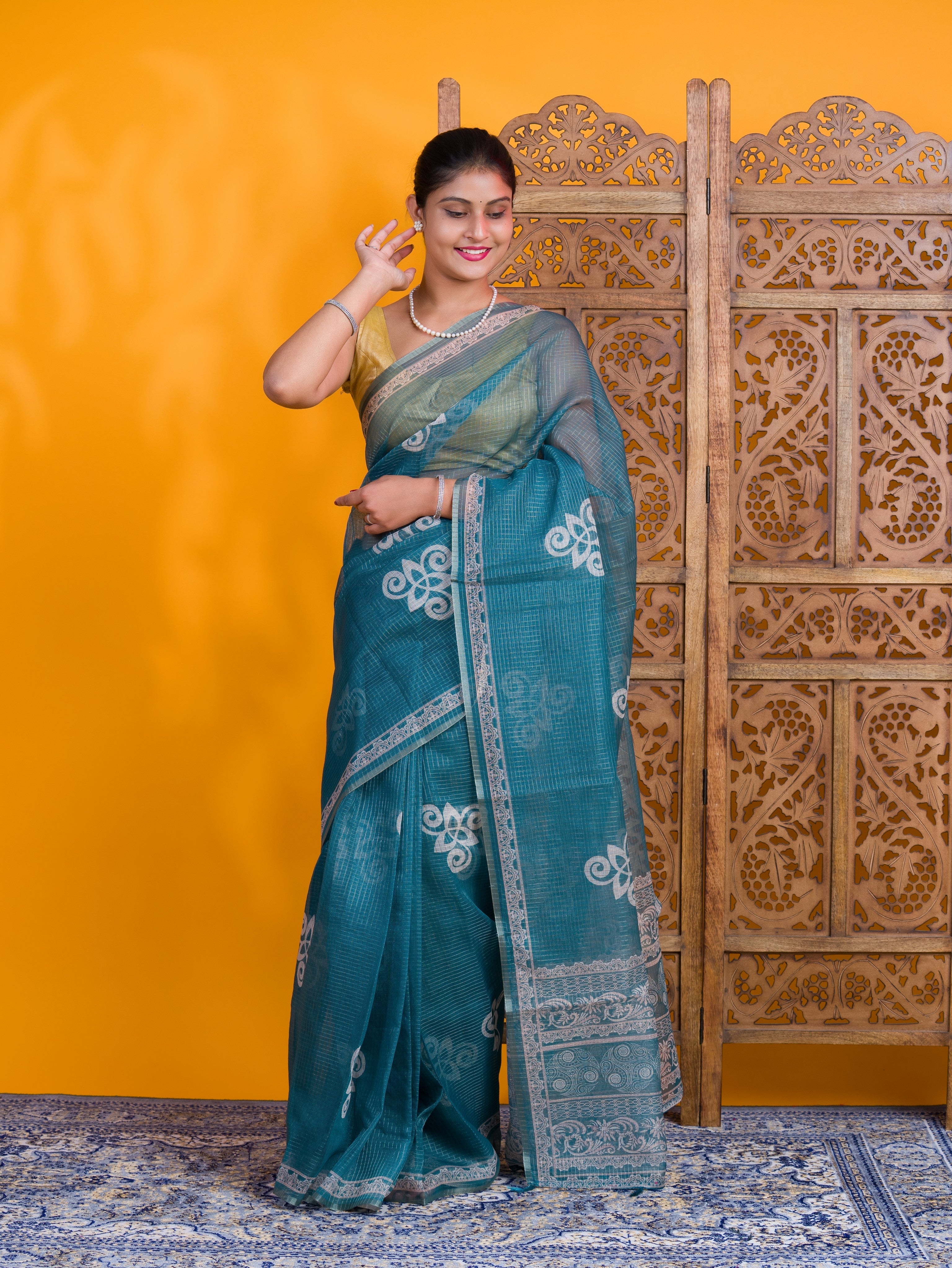 By Bandhani Saree With Casual Wear