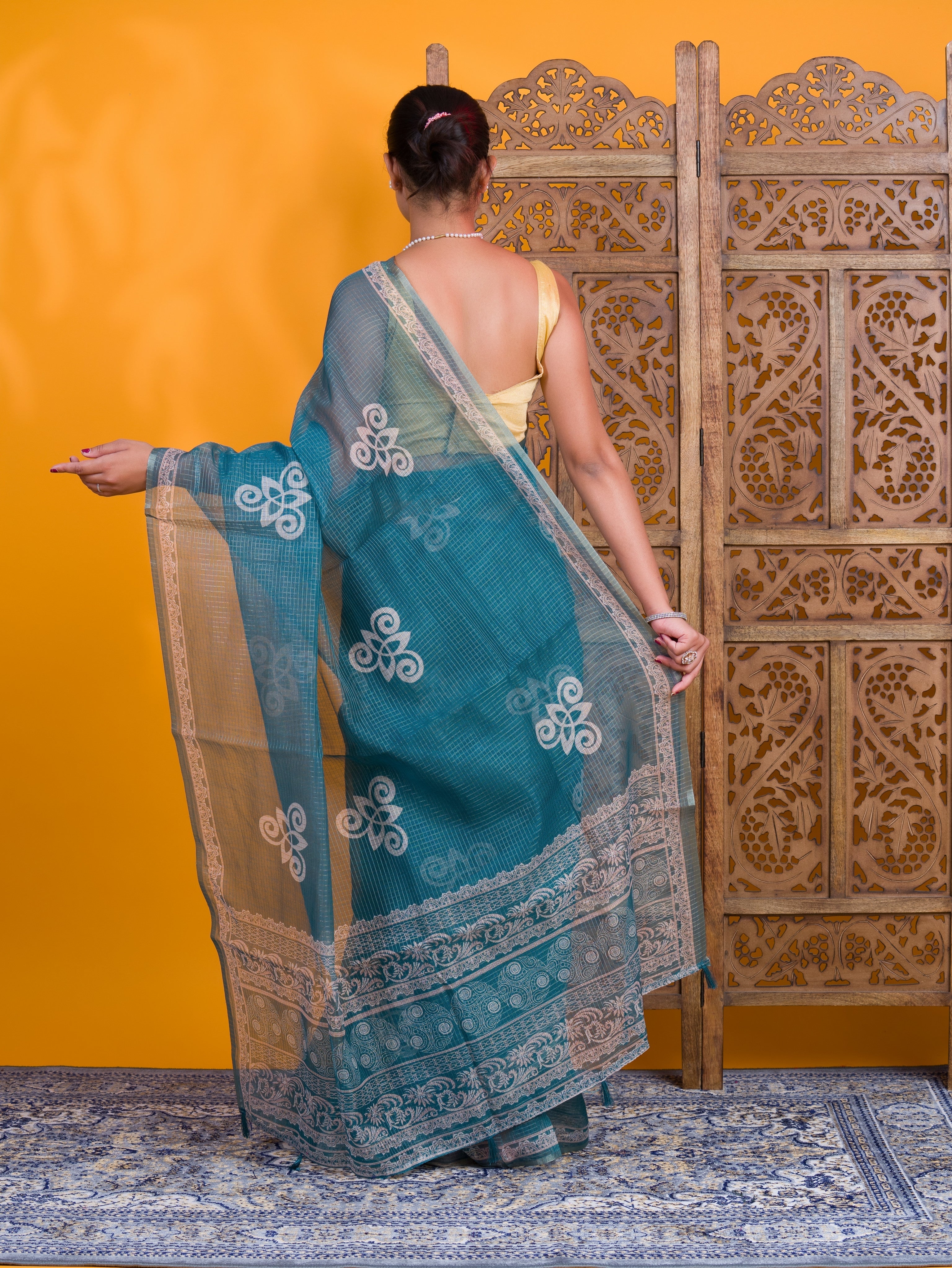 By Bandhani Saree With Casual Wear