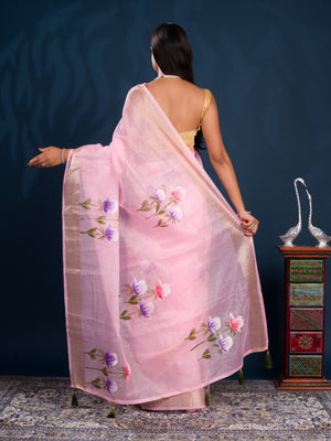 By Printed Saree Wih Casual Wear