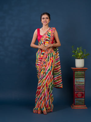 Leheriya Style saree under 1000