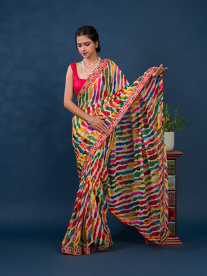 Leheriya Style saree under 1000