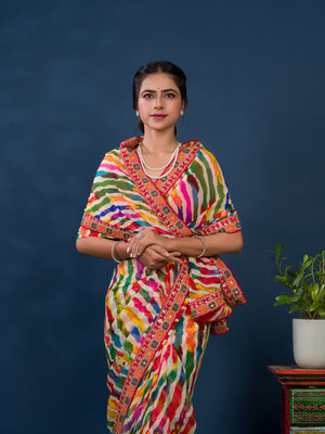 Leheriya Style saree under 1000