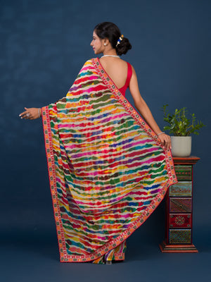 Leheriya Style saree under 1000
