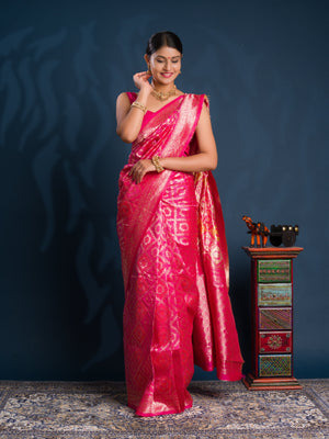By Banarasi  Saree With Festive Wear