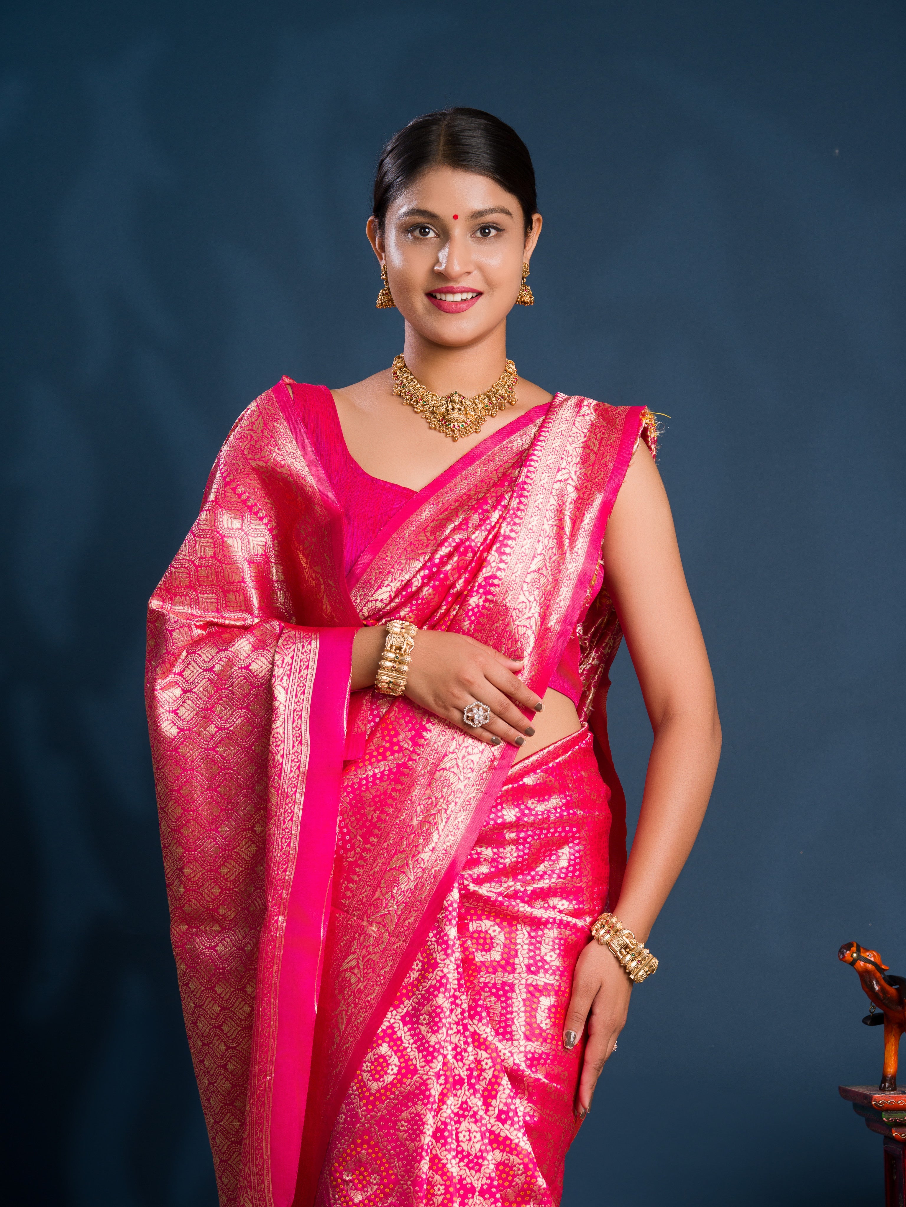 By Banarasi  Saree With Festive Wear