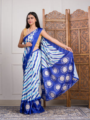 By Bandhani Saree With Casual Wear