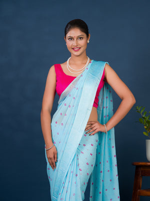 By Bandhani Saree With Casual Wear