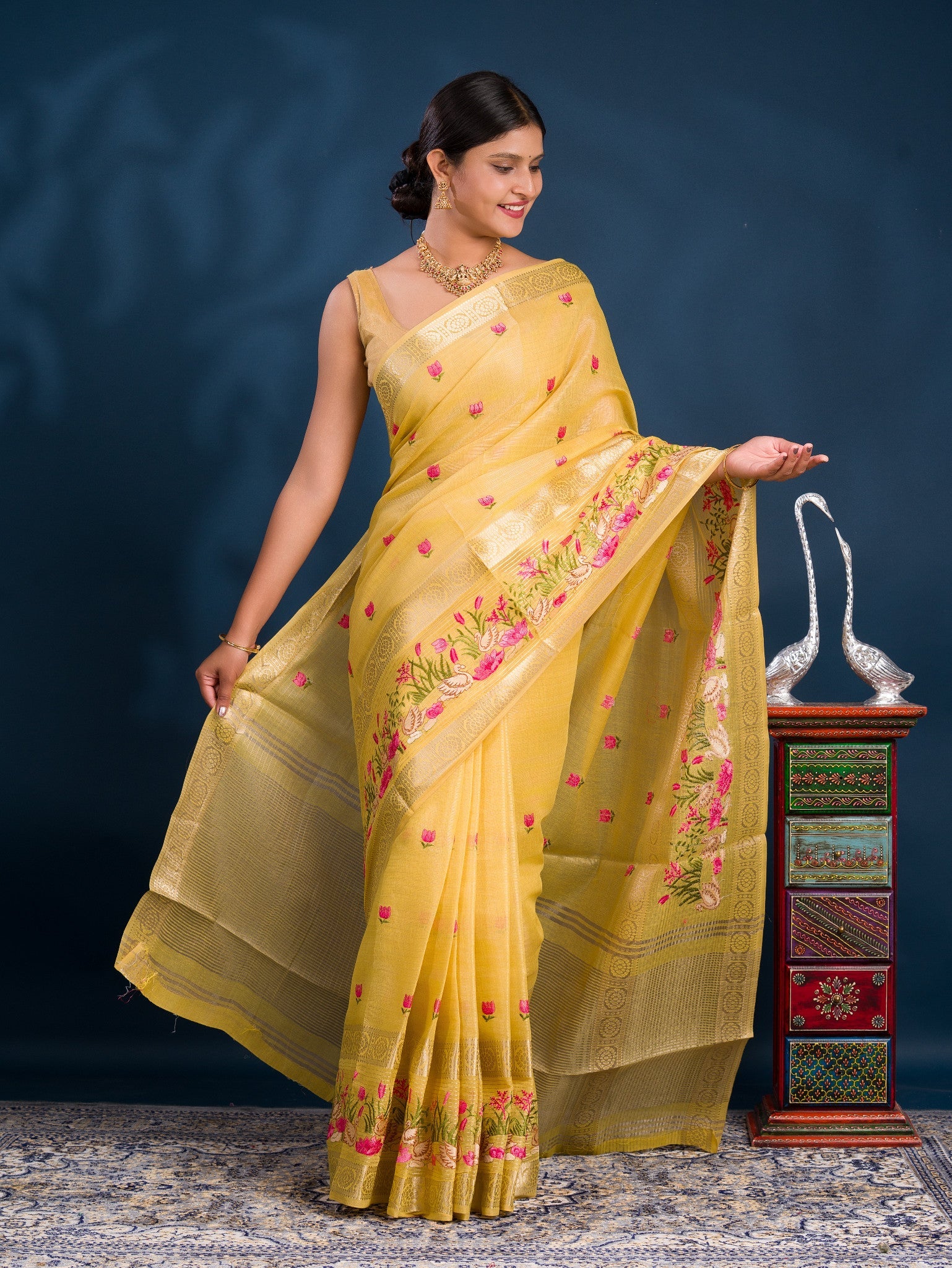 By Mahajani Saree With  Festive Wear