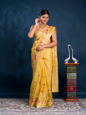By Mahajani Saree With  Festive Wear