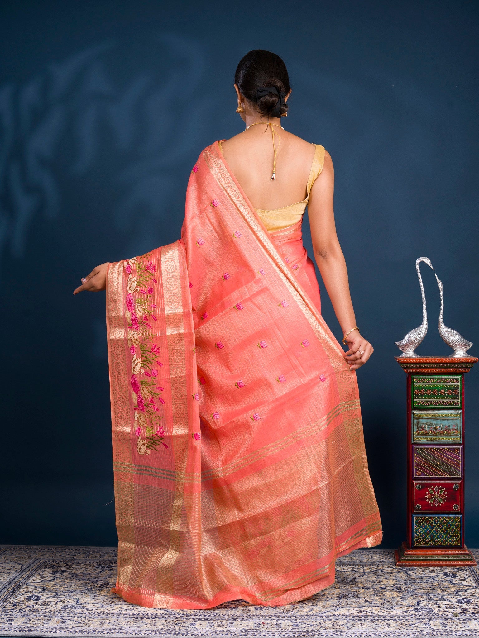 By Mahajani Saree With  Festive Wear