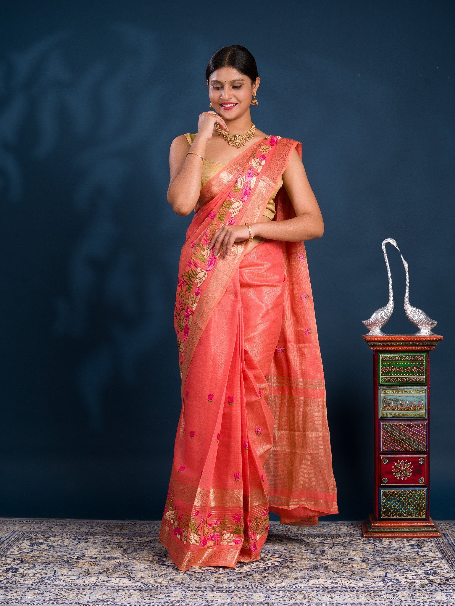 By Mahajani Saree With  Festive Wear
