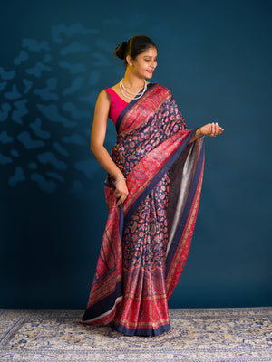  By Pashmina  Saree with Digital Print Work