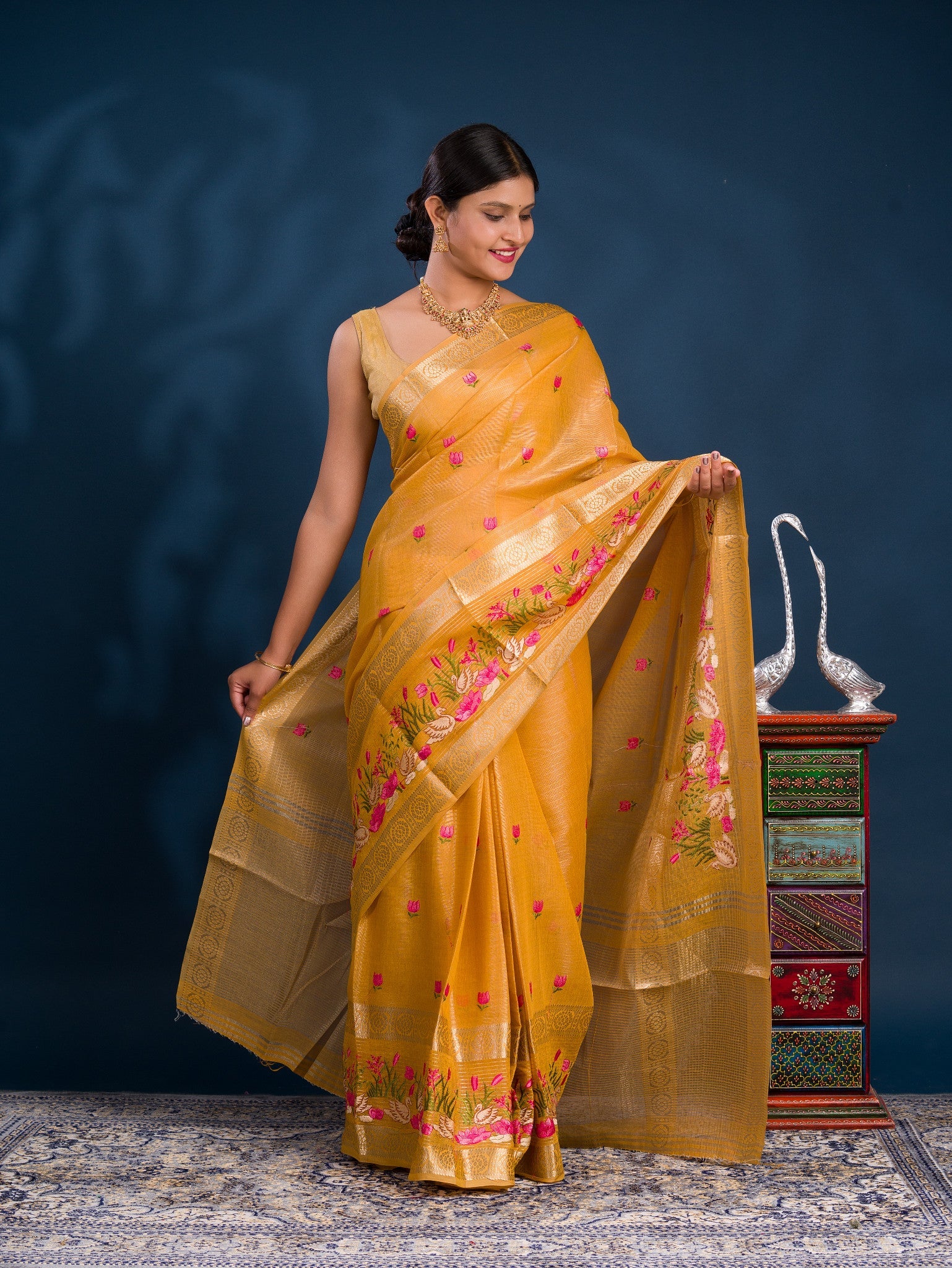 By Mahajani Saree With  Festive Wear