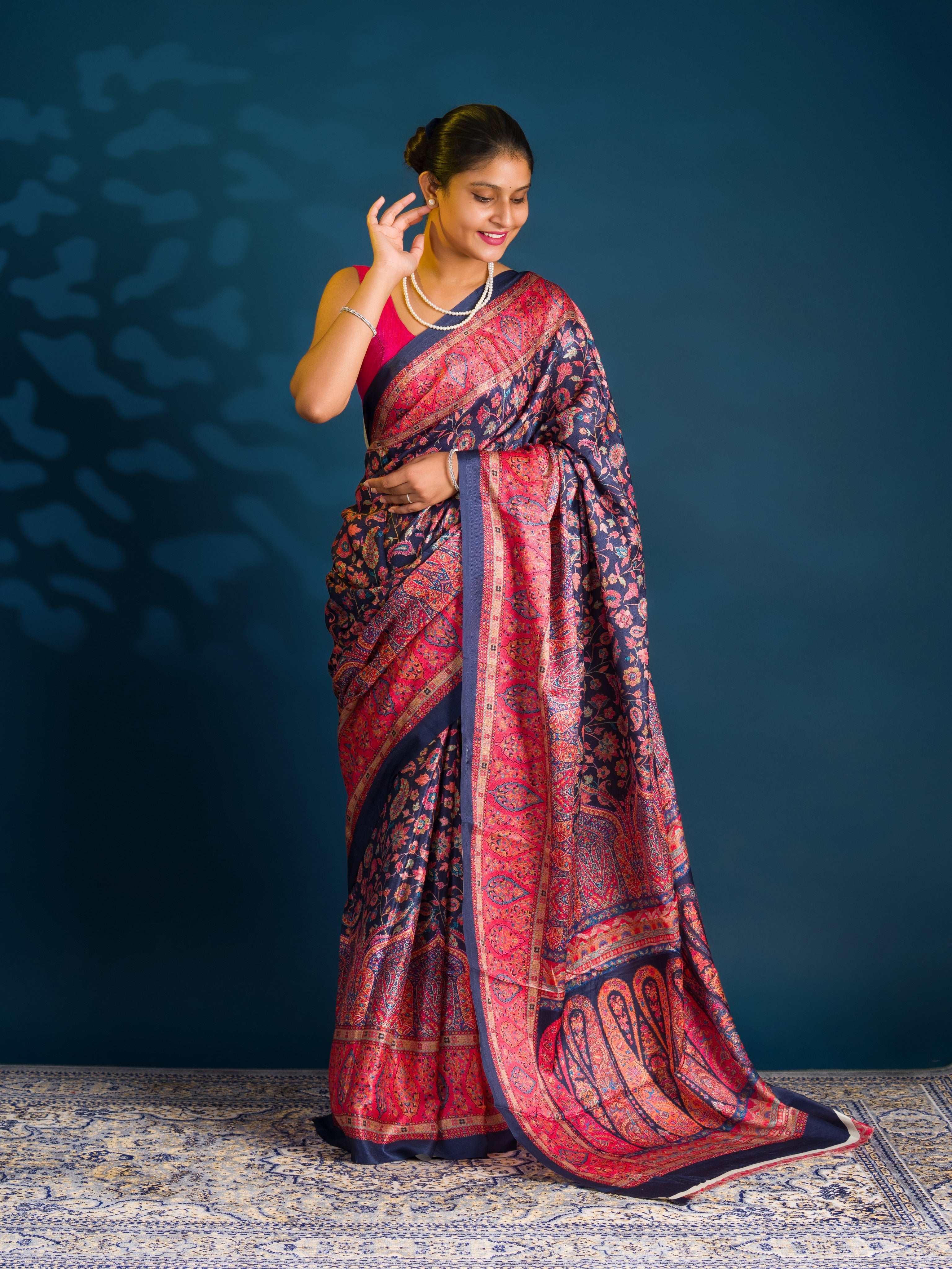  By Pashmina  Saree with Digital Print Work