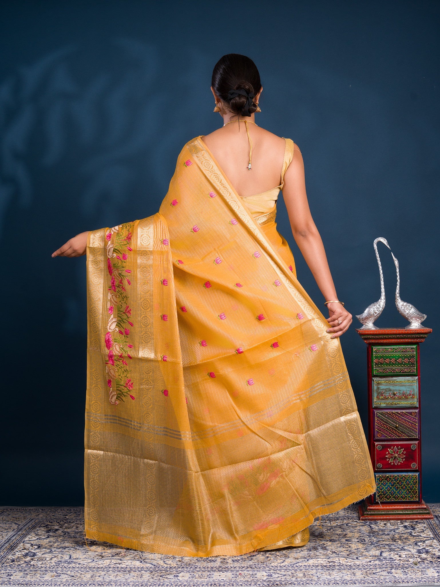 By Mahajani Saree With  Festive Wear
