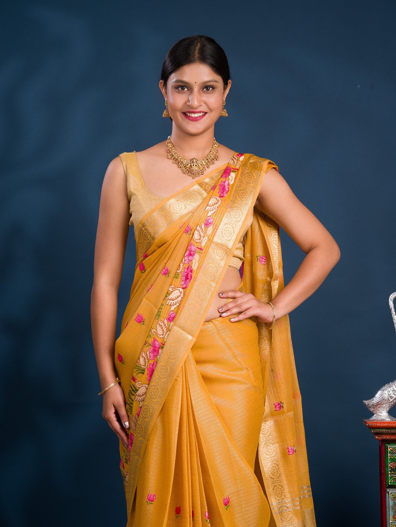 By Mahajani Saree With  Festive Wear