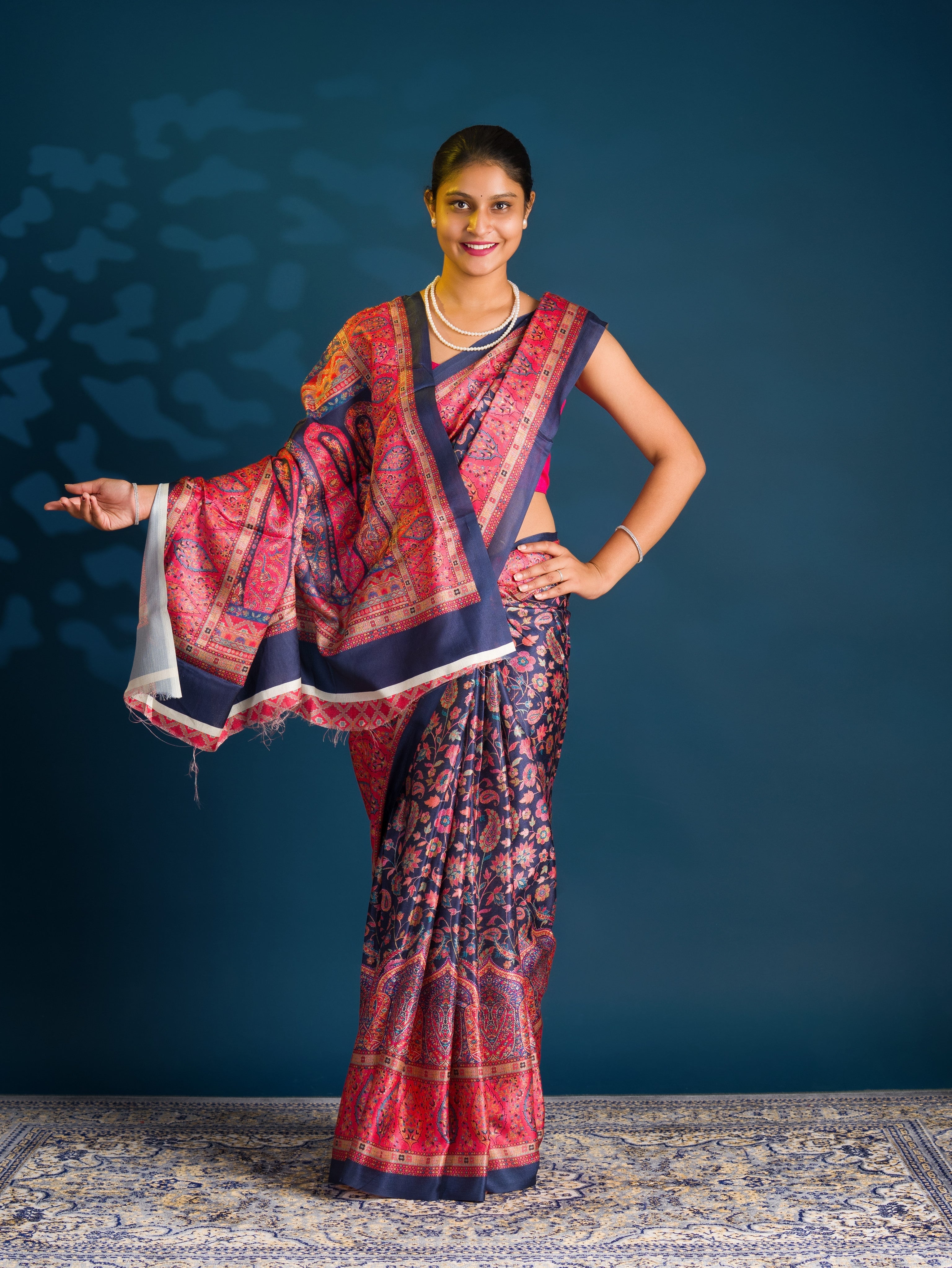  By Pashmina  Saree with Digital Print Work