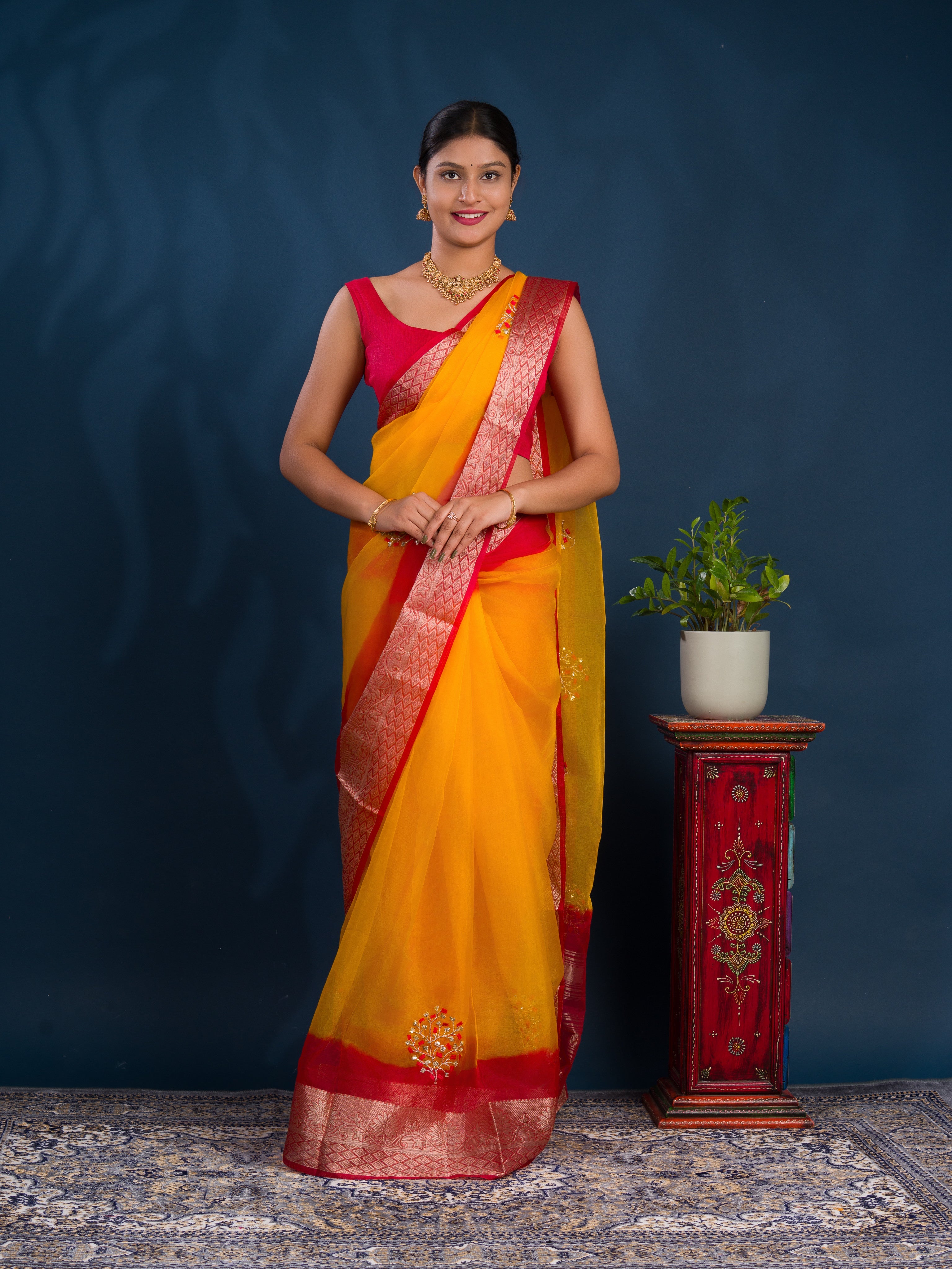 Buy Banarasi Saree With Festive Wear Tanmira 