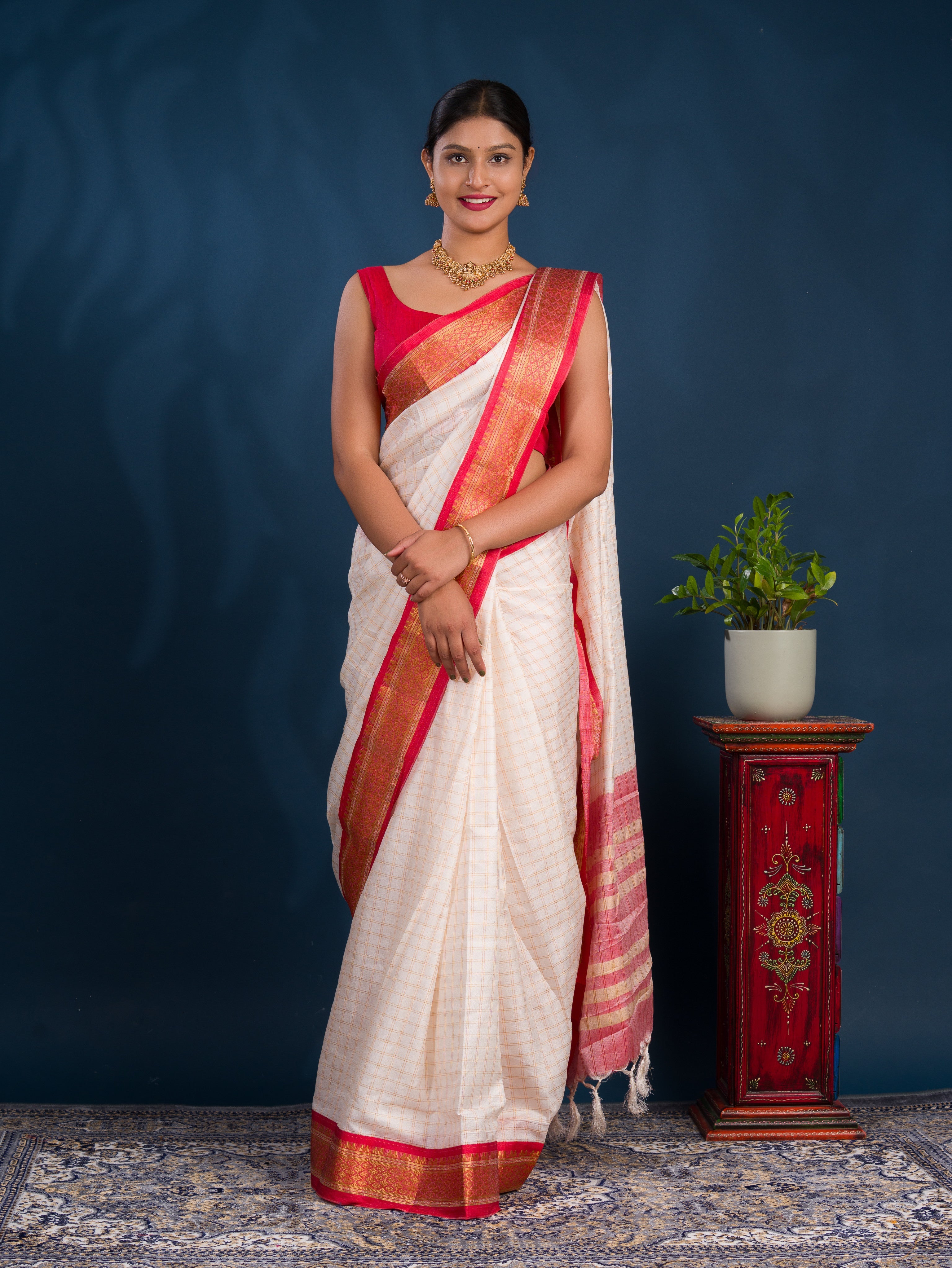 By Traditional Banarsi Saree With  Casual Wear