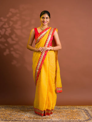By Banarasi Saree With  Festive Wear