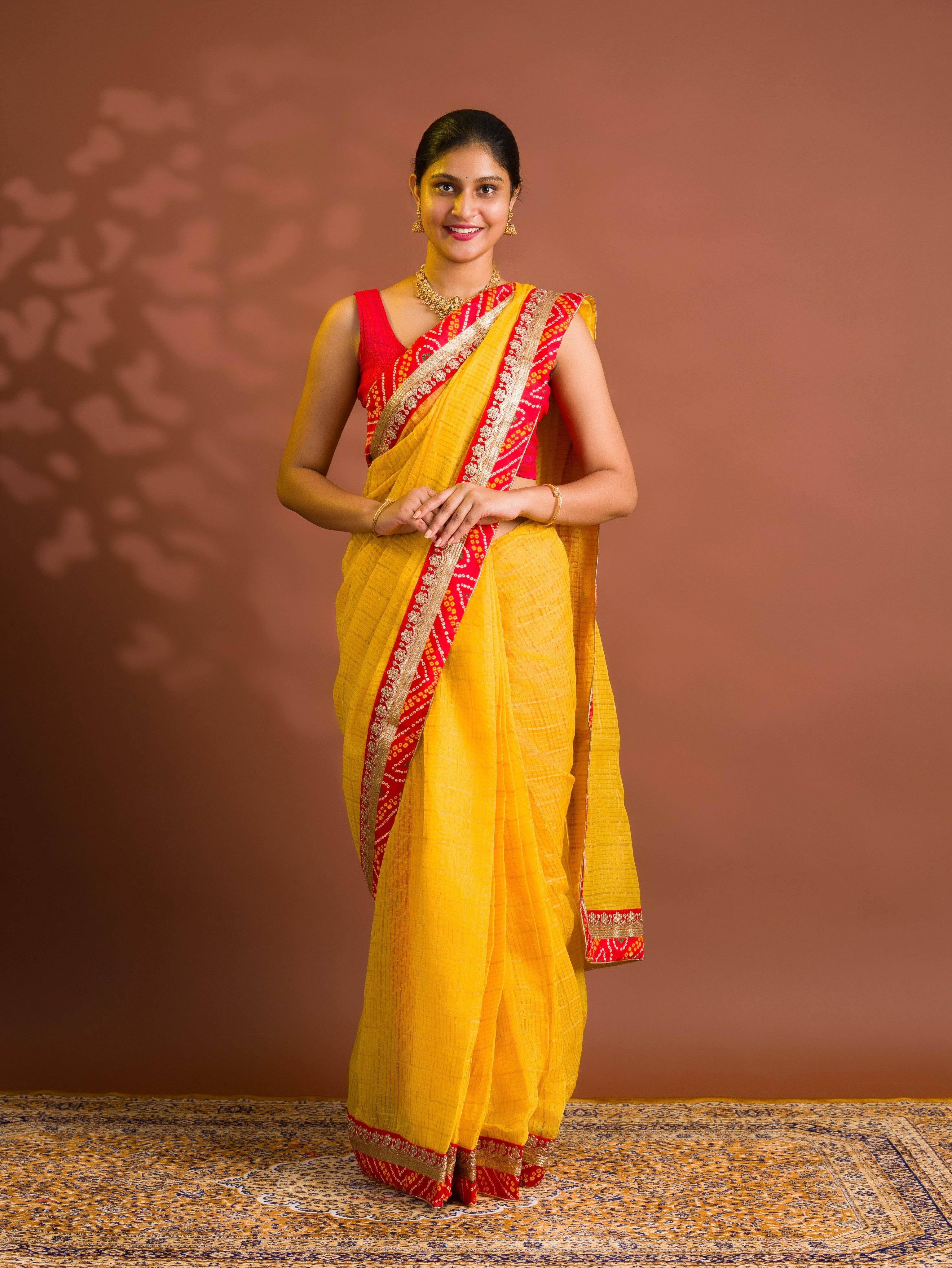 By Banarasi Saree With  Festive Wear