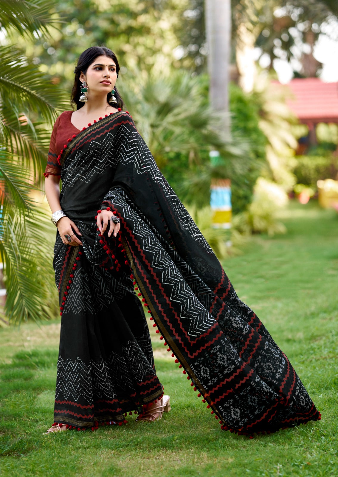 Tanmira New Latest Cottan Fabric With Printed Style Saree BHA