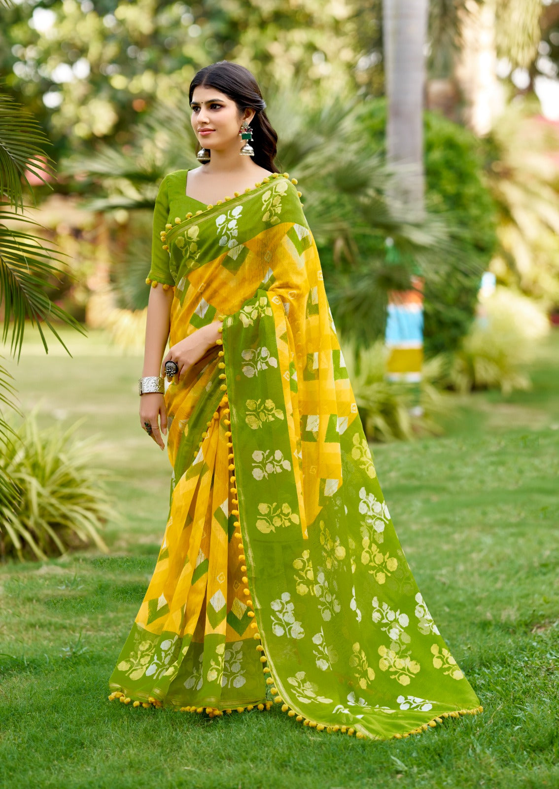Tanmira New Latest Cottan Fabric With Printed Style Saree BHA