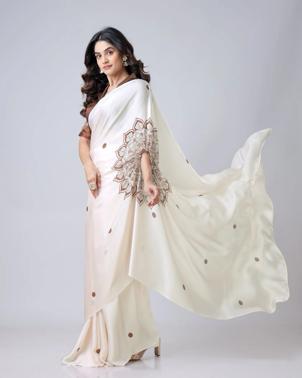 Tanmira Bollywood Brights Crepe Silk Saree  STR