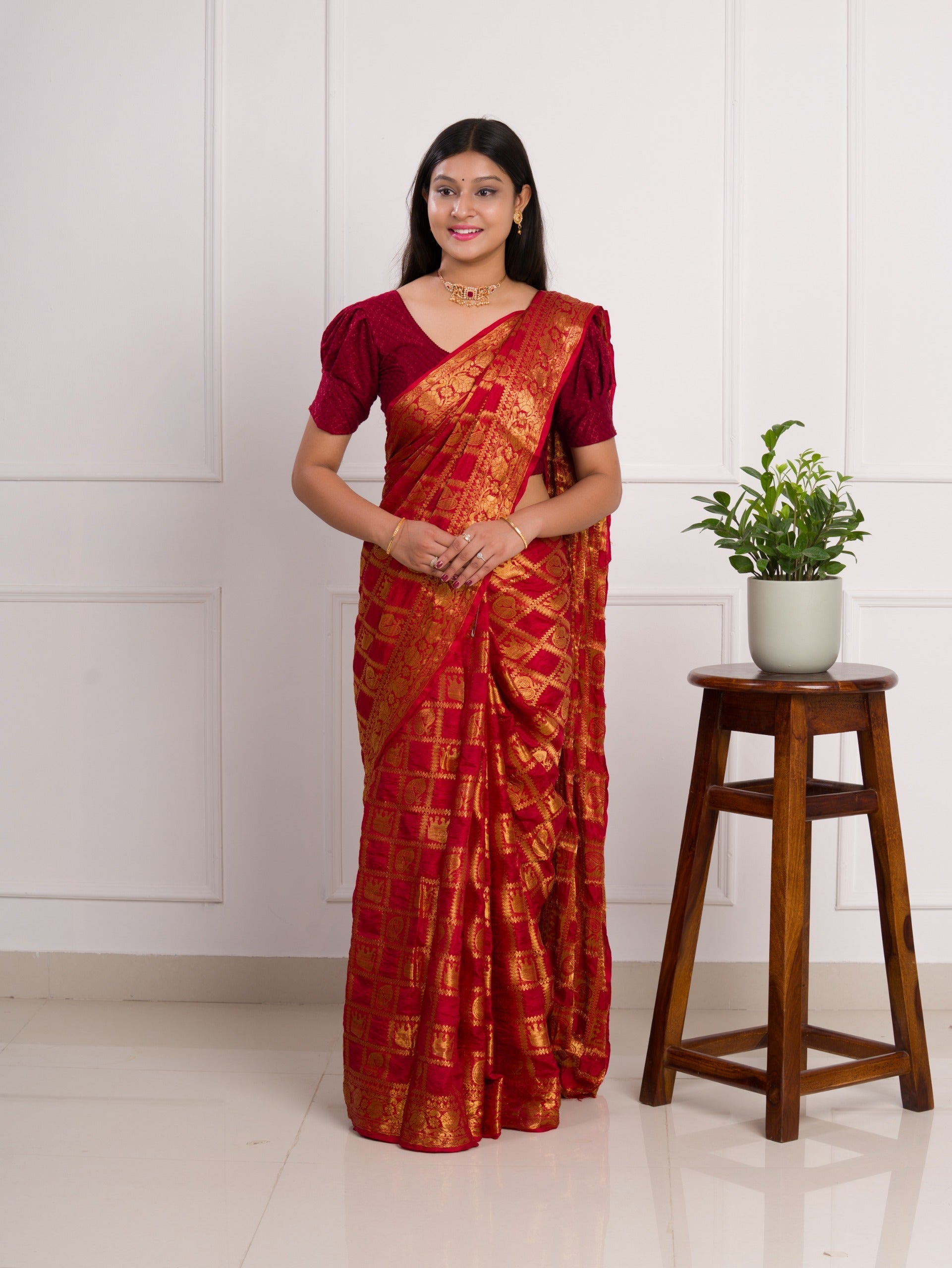 Tanmira New Latest Art silk Banarasi Style With Zari weaving Work Saree Tanmira