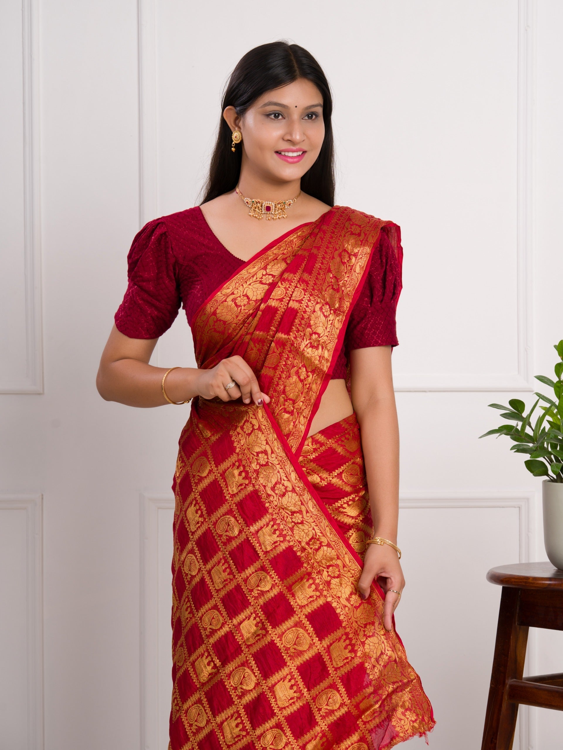 Tanmira New Latest Art silk Banarasi Style With Zari weaving Work Saree Tanmira
