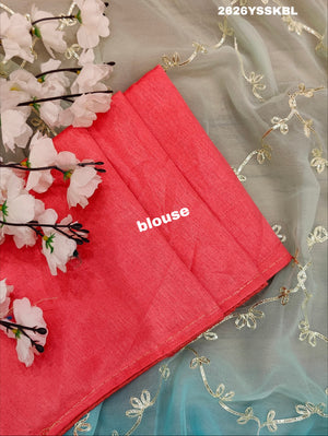 By New Beaytiful  Chiffon Bollywood Style With Gotapatti Work Saree