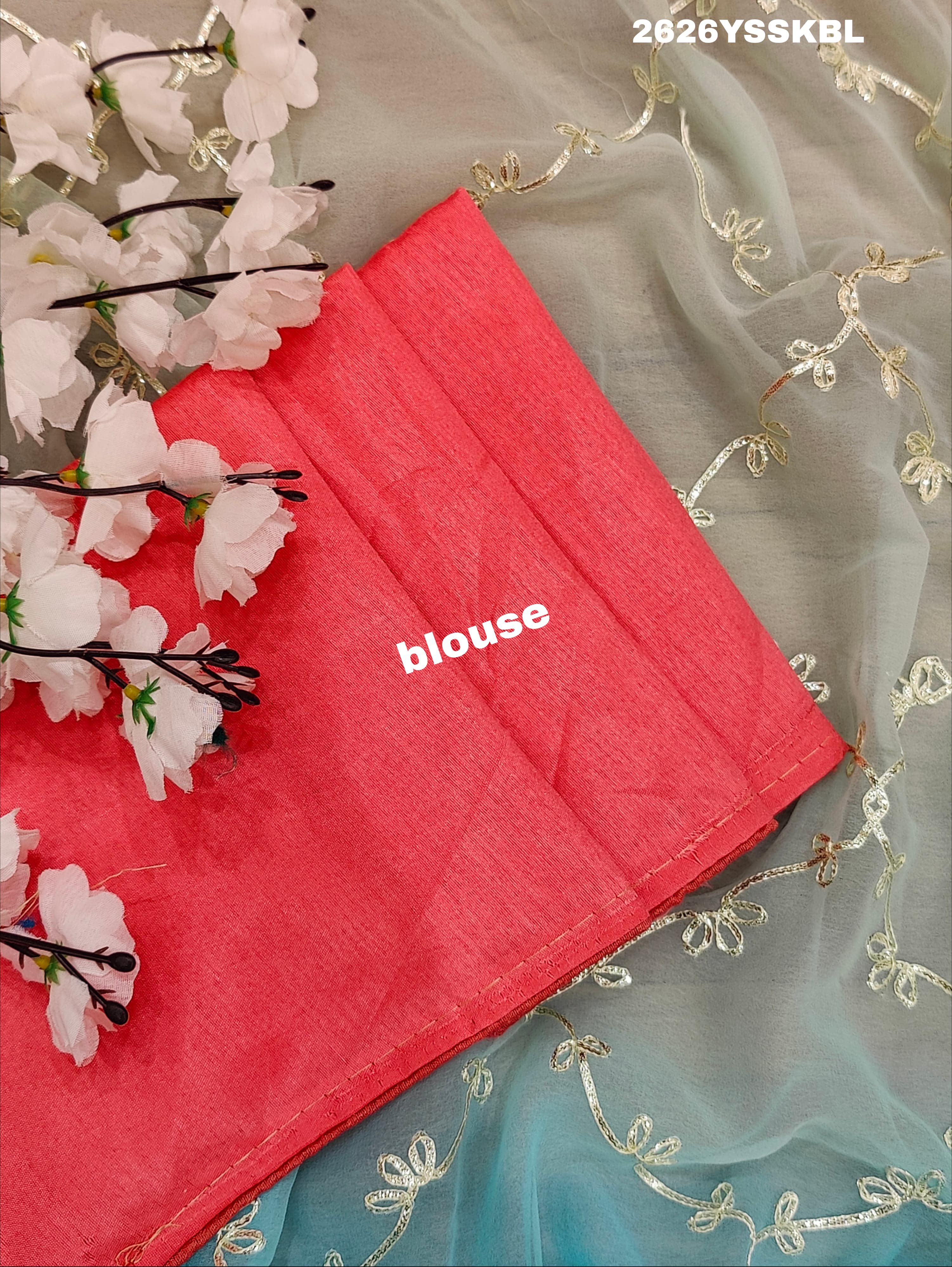 By New Beaytiful  Chiffon Bollywood Style With Gotapatti Work Saree