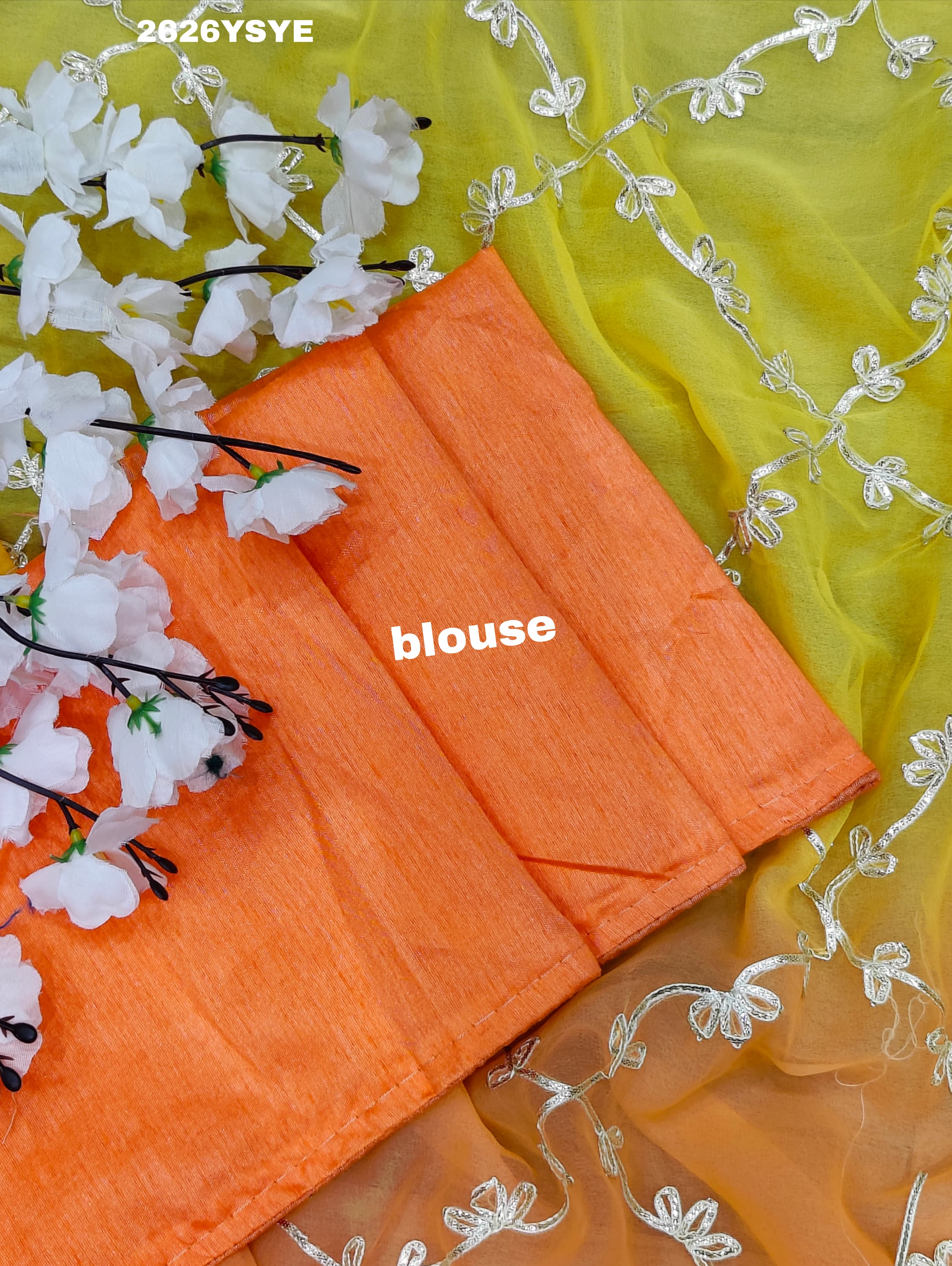 By New Beaytiful  Chiffon Bollywood Style With Gotapatti Work Saree