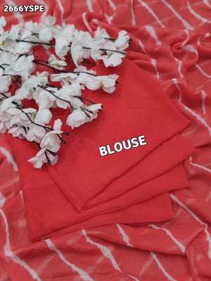 By New Chiffon Leheriya Style With Casual Wear Saree