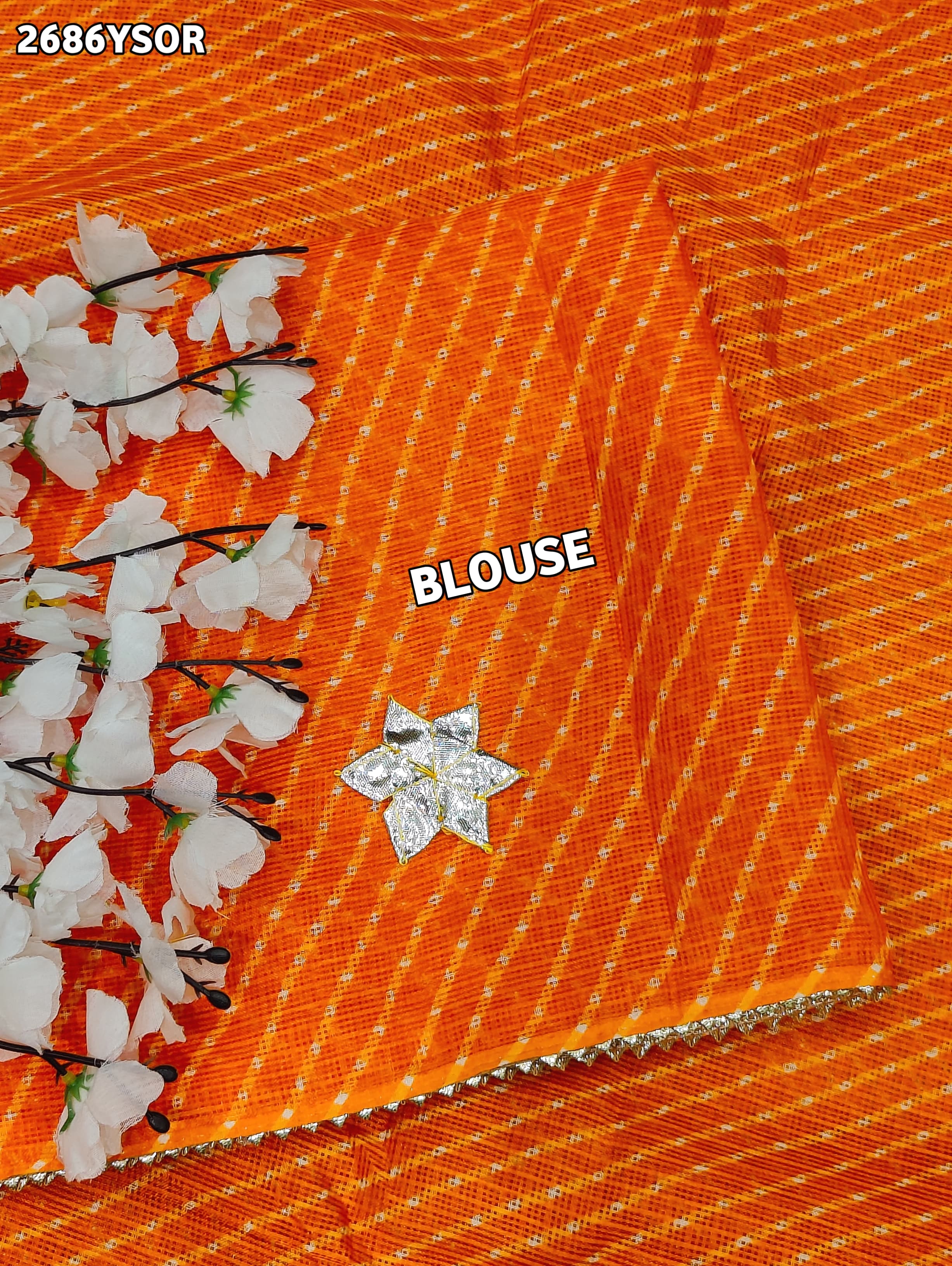 By Leheriya Style With Gotapatti Work Saree