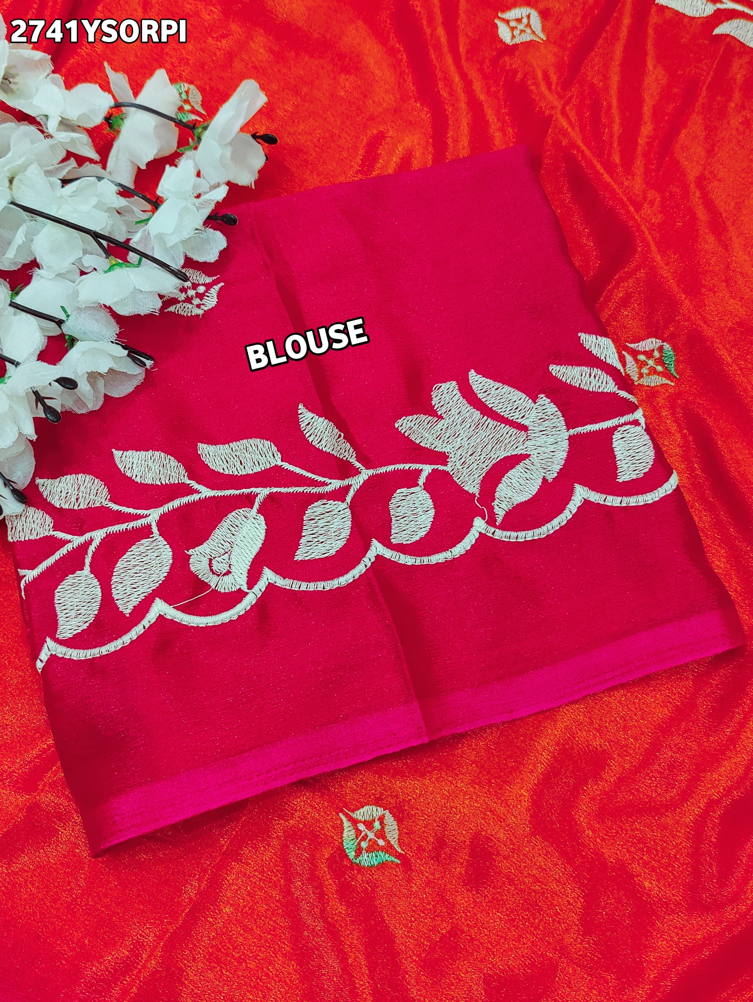 By Bollywood Style With Kashida Work Saree
